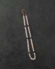 Vintage Pearl And Blue Faceted Bead Necklace Earrings Set Cross Charm Lot Pearls — photo 2