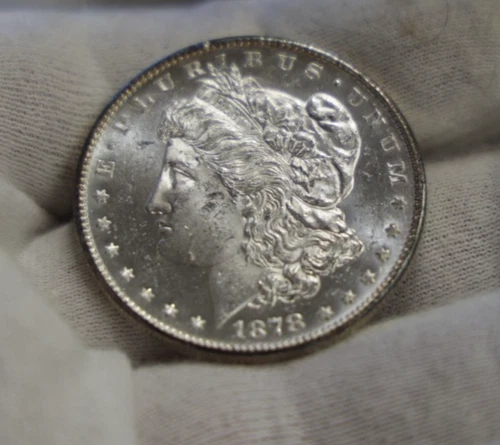 1878 S US Morgan Silver Dollar $1 Nice Unc