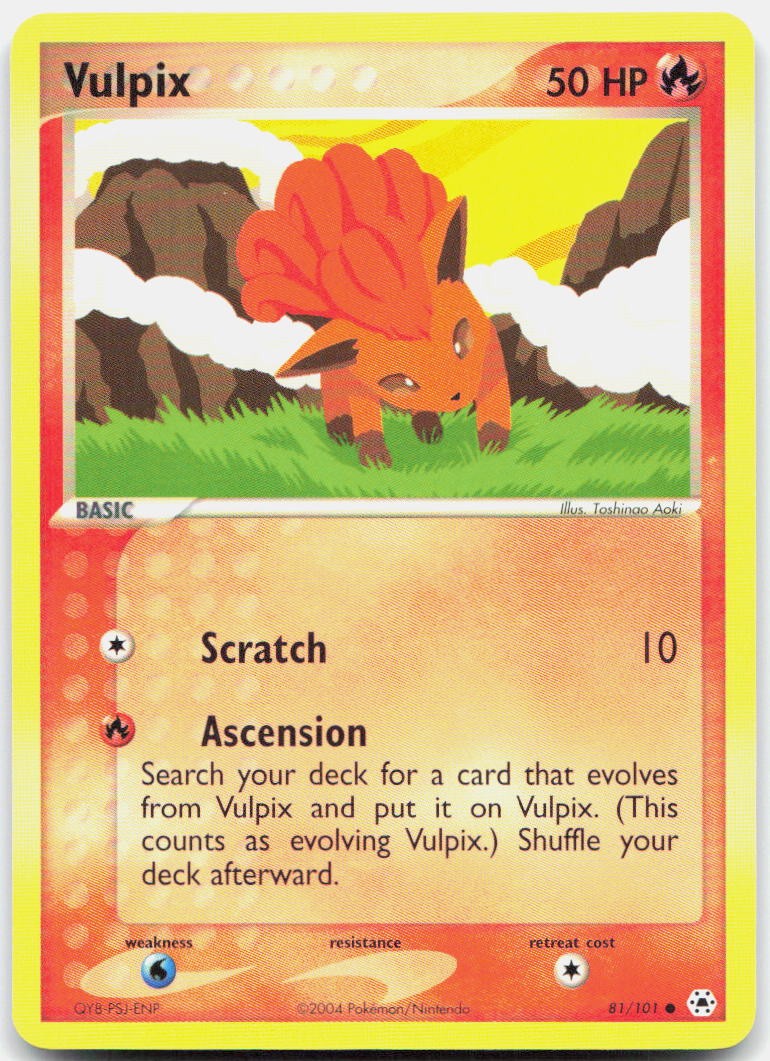 Vulpix Common 81/101 NM