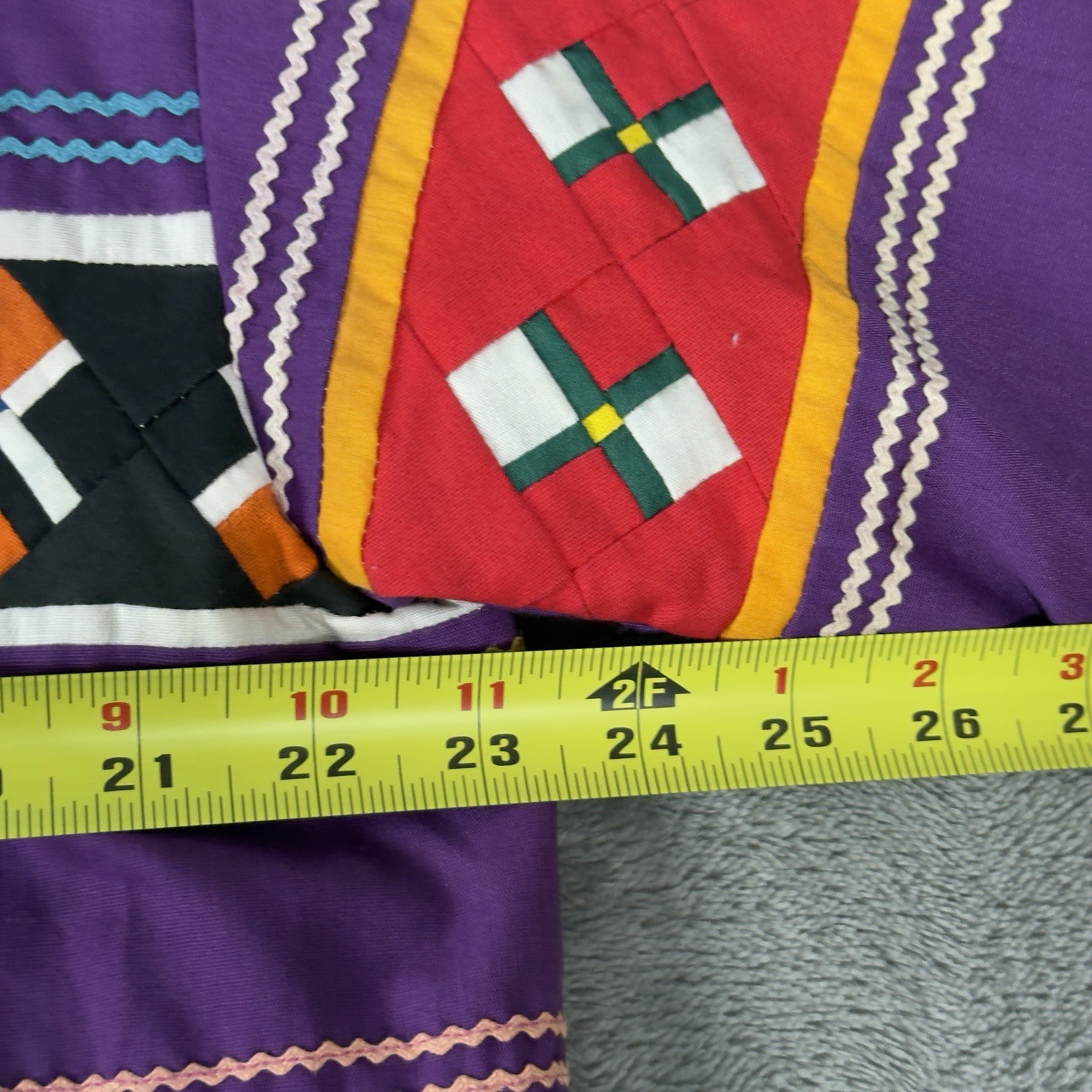 Vintage Seminole Native American patchwork Jacket… - image 7