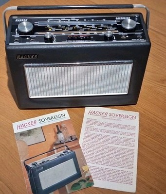 Hacker Sovereign RP18 + Prospekt + Bedienungsanleitung + Batterien tolles Beispiel 
