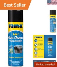 18-Ounce Rain-X Glass Cleaner with Rain Repellent for Enhanced Visibility