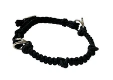 side pull hackamore attachment black with nose knots...mini to draft