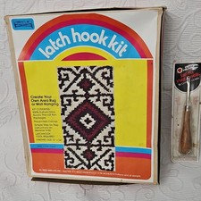 Yarn Kits, Inc. 9403 Indian Panel Latch Hook Kit with Canvas  Acrylic Yarn