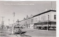 RPPC Montana Street Dillon, Montana early 1940s, Cecil Nixon, J. C. Penney Co.