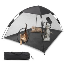 Portable Pet Tent for Cats Outdoor Camping Playpen Sunshade Cat Enclosures fo...