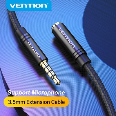 3.5mm Mini Jack Plug to Socket AUX Headphone Extension Cable Lead Speaker Cable