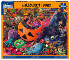 Halloween Treats 1000 Pc Jigsaw Puzzle, Brand New-Sealed Box 