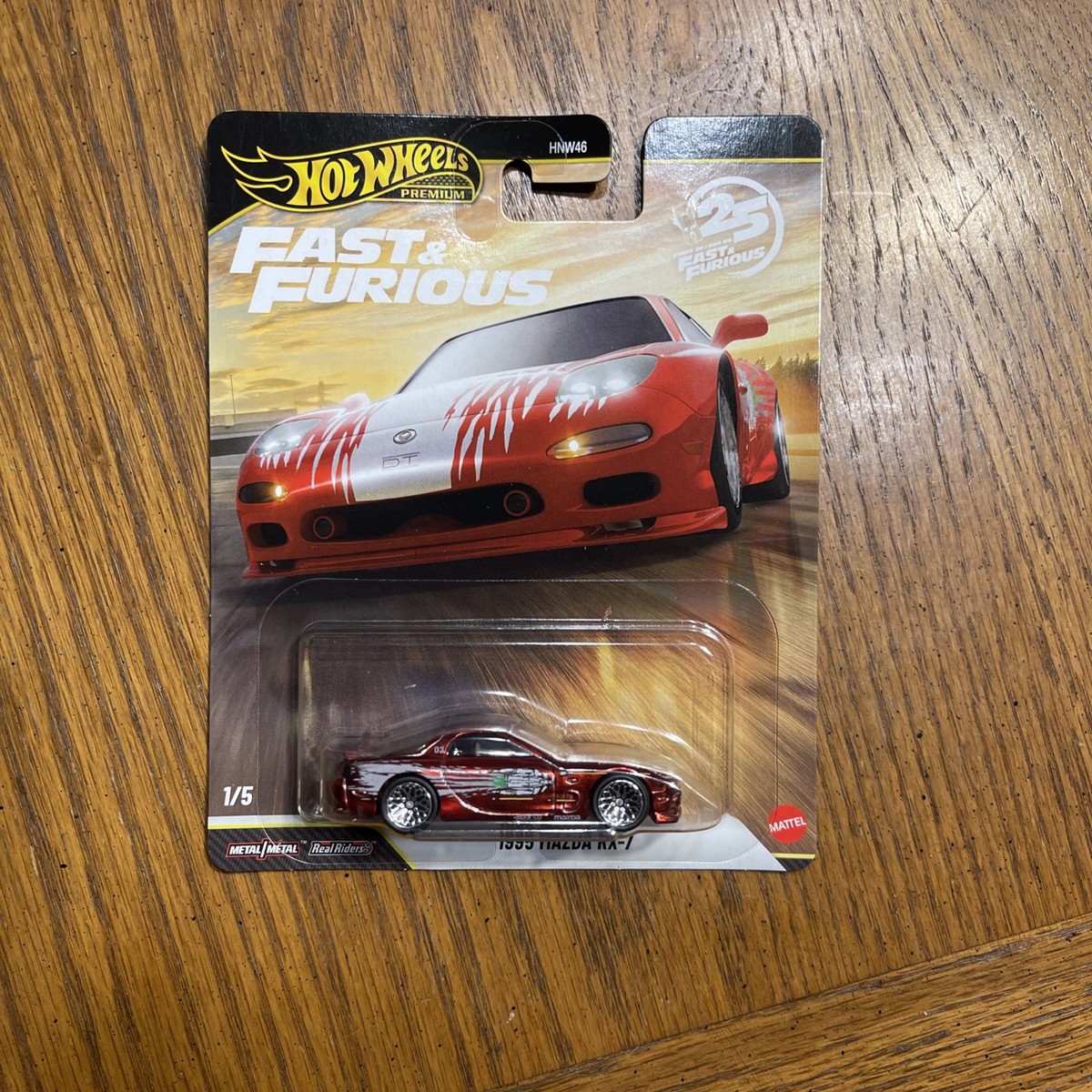 2026 Hot Wheels Fast & Furious: 1995 MAZDA RX-7 RX7 Chrome Red