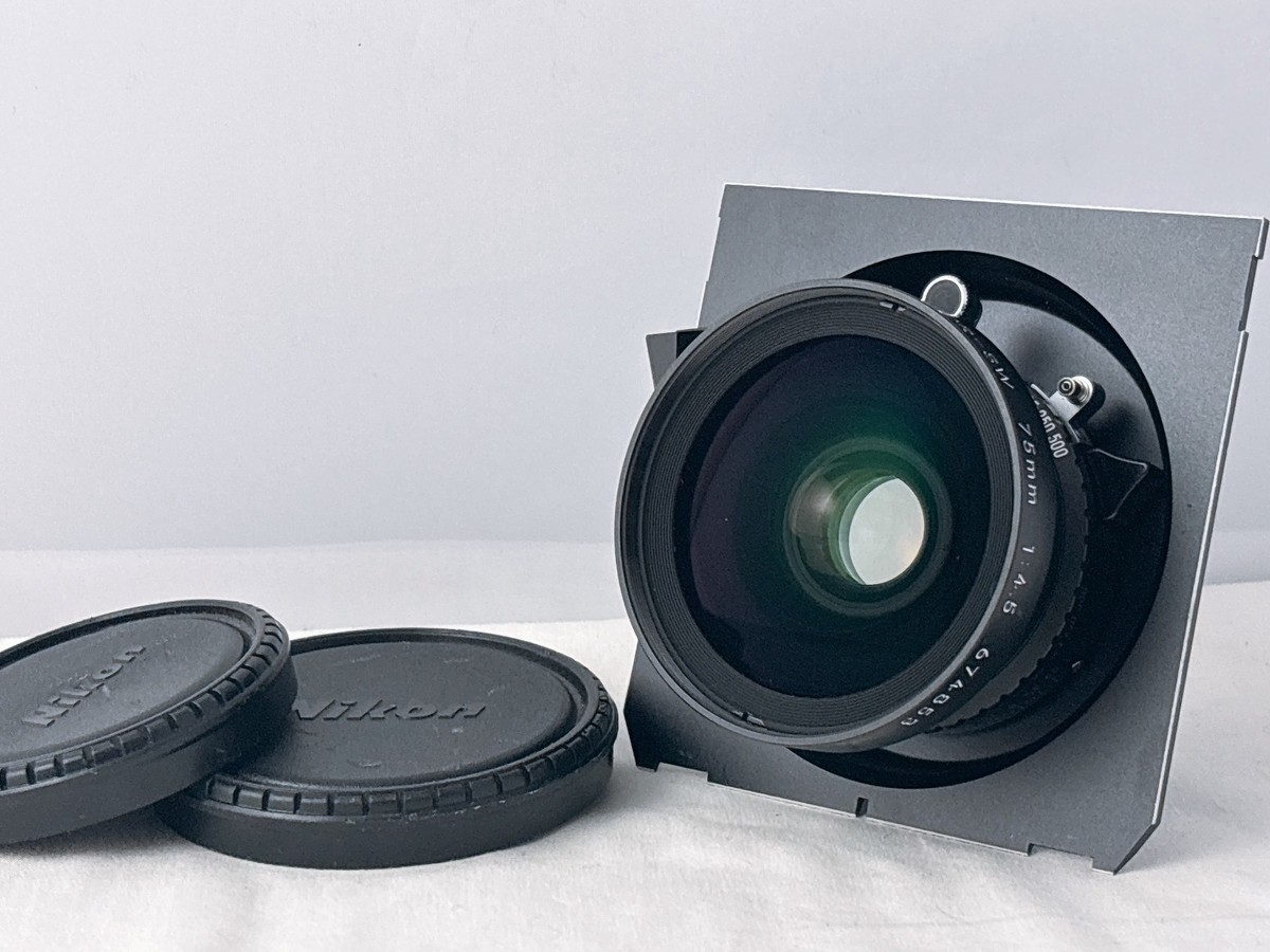 Nikon NIKKOR-SW 75mm 1:4.5 大判カメラ用レンズ カメラ周辺機器 中古