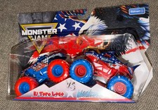 MONSTER JAM Walmart Stars  Stripes: El Toro Loco vs Megalodon - 2 Pack NEW