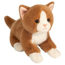 Ingwer & Weiß Flauschig Katze Von Teddy Hermann - Kuscheltier - 20cm - 91844-GI