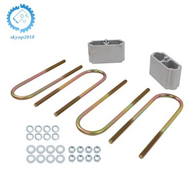 3''Drop Lowering Blocks U Bolts Complete Kit For Chevy Belair Nomad 150 210 55-57