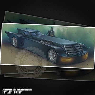アメコミ Batman: The Animated Series Batmobile DC Comics - Vehicle Batman - The Animated - The Batmobile - Mezco