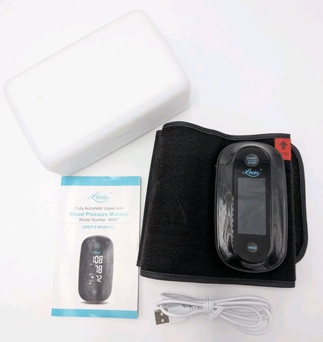 Lovia Digital Blood Pressure Monitor~Upper Arm With 1Piece, Portable Meter Black