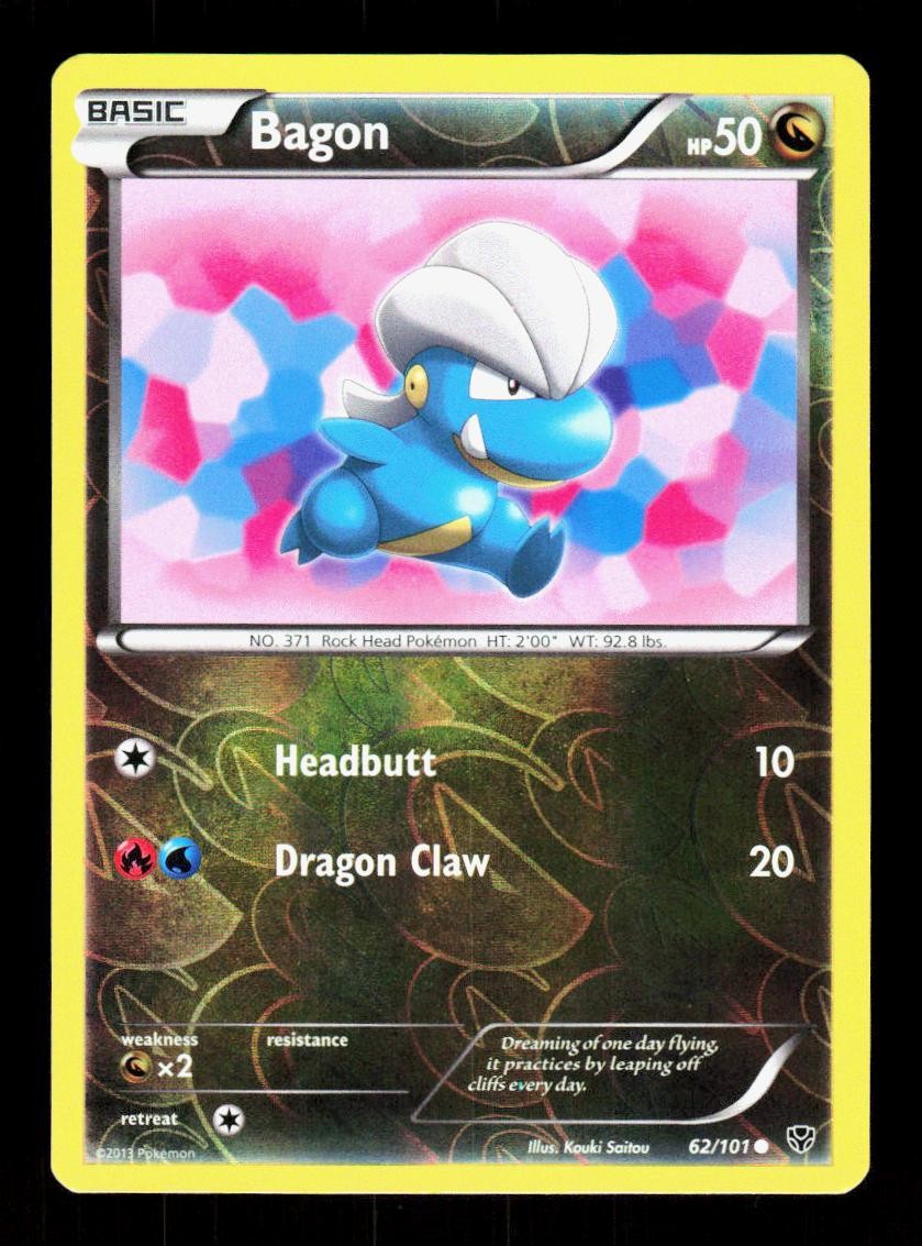 Bagon 62/101 Common Plasma Blast Pokemon Reverse Holo NM