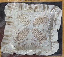 Candlewick Pillow Kit Pineapple 14" x 14" The Creative Circle Colonial Welcome