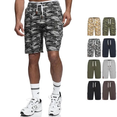 Indicode hommes sweat-shirt blanc rock-bermuda pantalon court pantalon de spo... - Photo 1/2