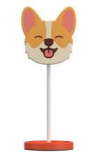 Corgi Dog Headphone Stand Universal Fit to Most Phones w Bottom Dish NEW