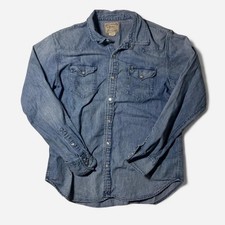 Polo Ralph Lauren Rare Vintage Denim Snap Shirt XL 27Lx24W