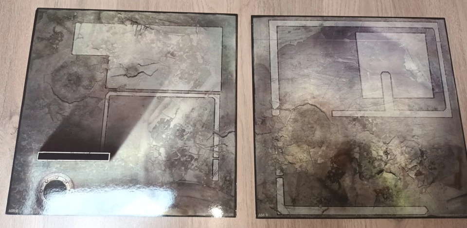AT-43 REVERSIBLE GAMING TILES (Dust Tactics, WH40K, Warmachine, Necromunda ... ) - Photo 4/4