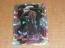 2022 Panini Prizm WNBA AISHA SHEPPARD ATOMIC CRACKED ICE ACES K3288