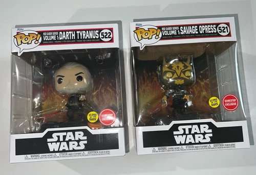 Two Star Wars Funko Pop: #521 Savage Oppress & #522 Darth Tyranus