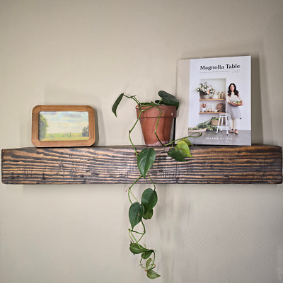 Floating Mantle Style wood Shelf custom sizes
