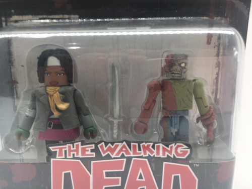 Minimates MICHONNE & ONE-EYED ZOMBIE Walking Dead Mini Figuras Diamante 2012 NUEVO - Imagen 2 de 6
