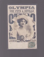 postcard paris OLYMPIA UNE FETE A SEVILLE Reutlinger palicot 1906