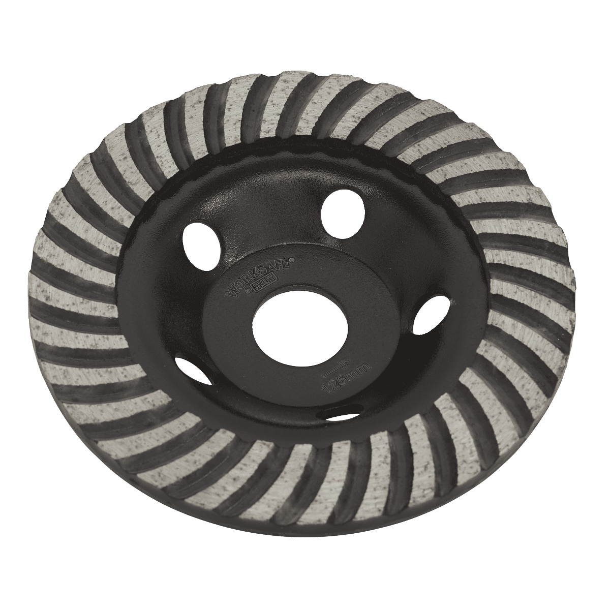 Sealey WDRTCUP125 Worksafe Turbo Row Concrete Grinding Head 125mm