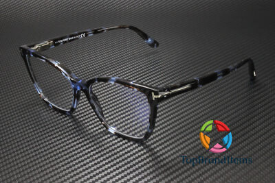 TOM FORD FT5812-B 055 Butterfly Colour Havana Demo Lens 53 mm Women's Eyeglasses