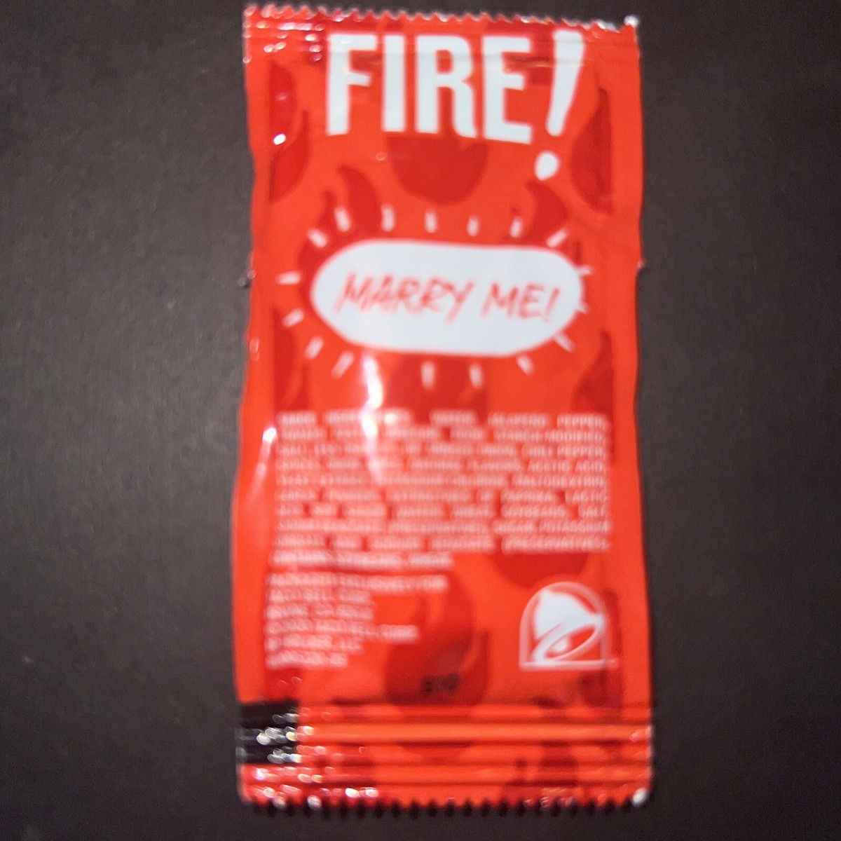 Taco Bell Sauce Packets Will You Marry Me