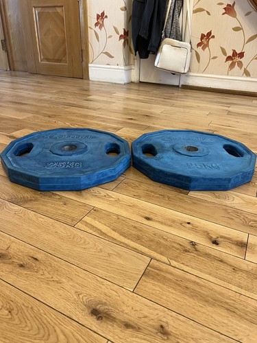 Bodyrip 2 x 25kg Rubber Olympic Weight Plates 50Kg Set - Imagen 8 de 8
