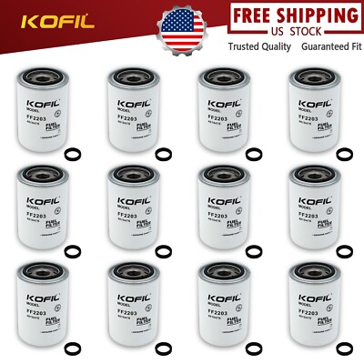 12 PCS FF2203 Replace Fleetguard Fuel Filter Secondary ISX Cummins