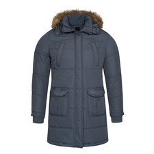 Womens Parka Lightweight Jacket Insulated Padded Coat Warm Hiking Madison Grey