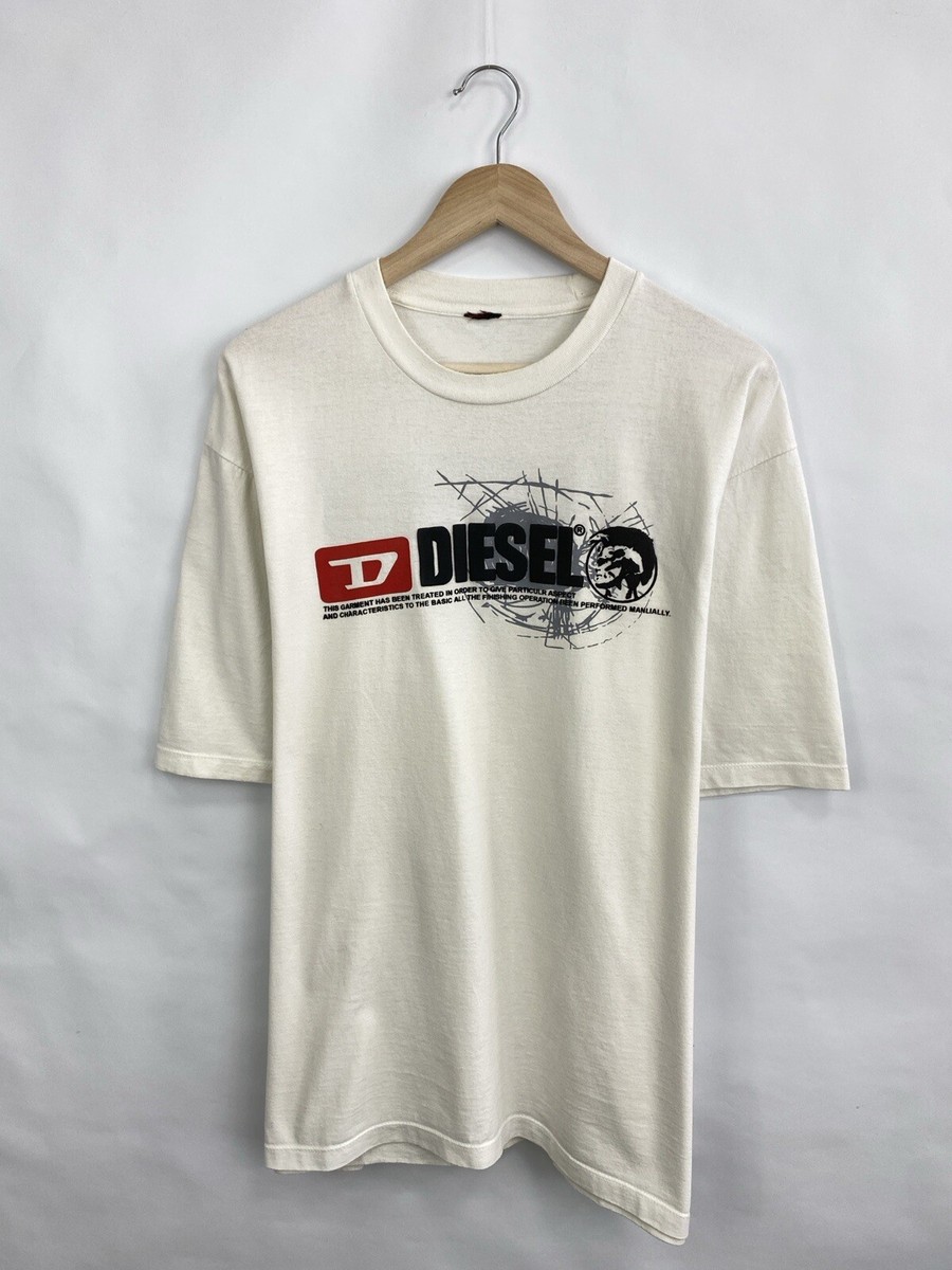 90s DIESEL y2k Tシャツ Vintage 90s Diesel Big logo t-shirt retro rare Y2K size XXL color