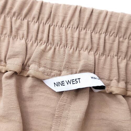 Nine West Pants Womens 2X Plus Cropped Wide Leg Wide Leg Beige Dress - Picture 3 of 10