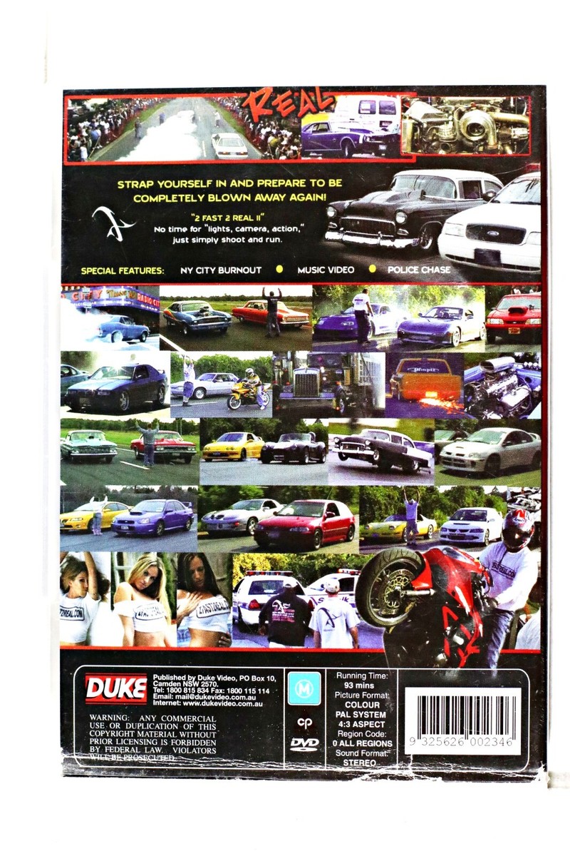 2 FAST 2 REAL .2.REAL STREET RACING - DVD Region 0/All Preowned | eBay