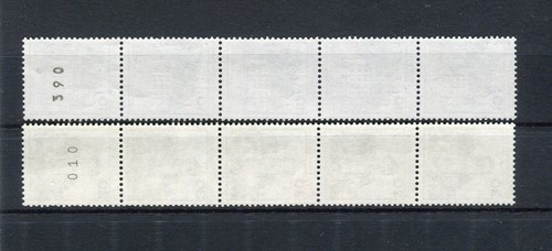 Berlin Burgen Schlösser 10 + 30 Pf. Fünferstreifen Letterset postfrisch (11479)