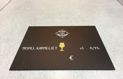 SCHWARZE PVC PLATTE BELGISCHES BIER BELGIAN BEER BIER PAUWEL KWAK TRIPLE KARMELIT SELTEN