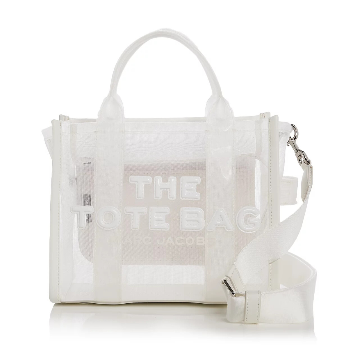 Marc Jacobs The Mesh Small Tote Bag Crossbody ~NWT~ White | eBay