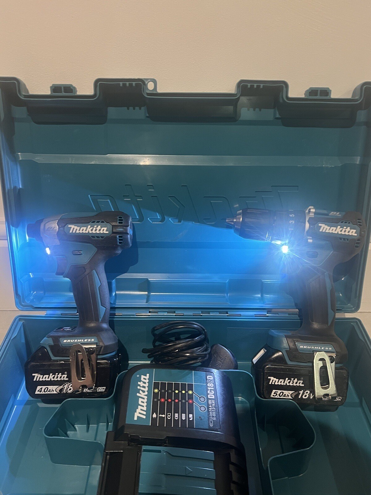 Makita DLX2414T01 Combi Drill & Impact Driver Twin Pack + 2 Batteries