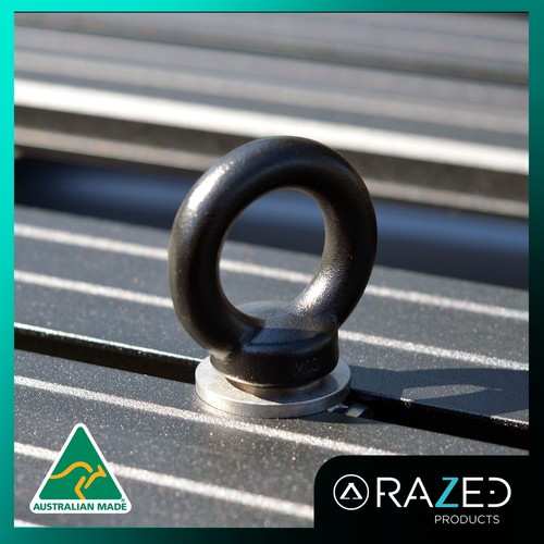 YAKIMA LockNLoad EYE BOLT TIE DOWN KIT - M10 - STAINLESS, BLACK SET OF 4 - Picture 5 of 9