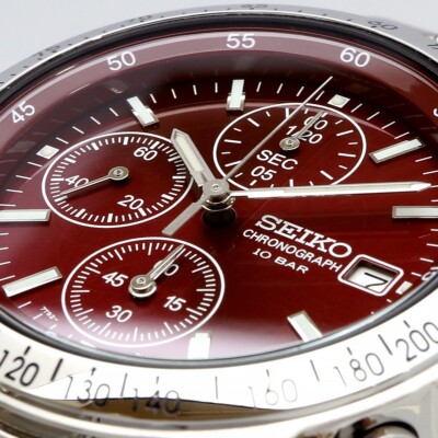 時計 sbtq045 SEIKO SPIRIT SBTQ045 Chronograph Men's Watch Red Limited Model