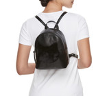 T-Shirt & Jeans Faux Fur Cat Face Mini Backpack in Black - NEW — photo 2