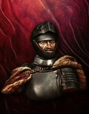 1/10 Ancient Warrior Man Bust Resin Figure Model Miniature Unassembled Unpainted