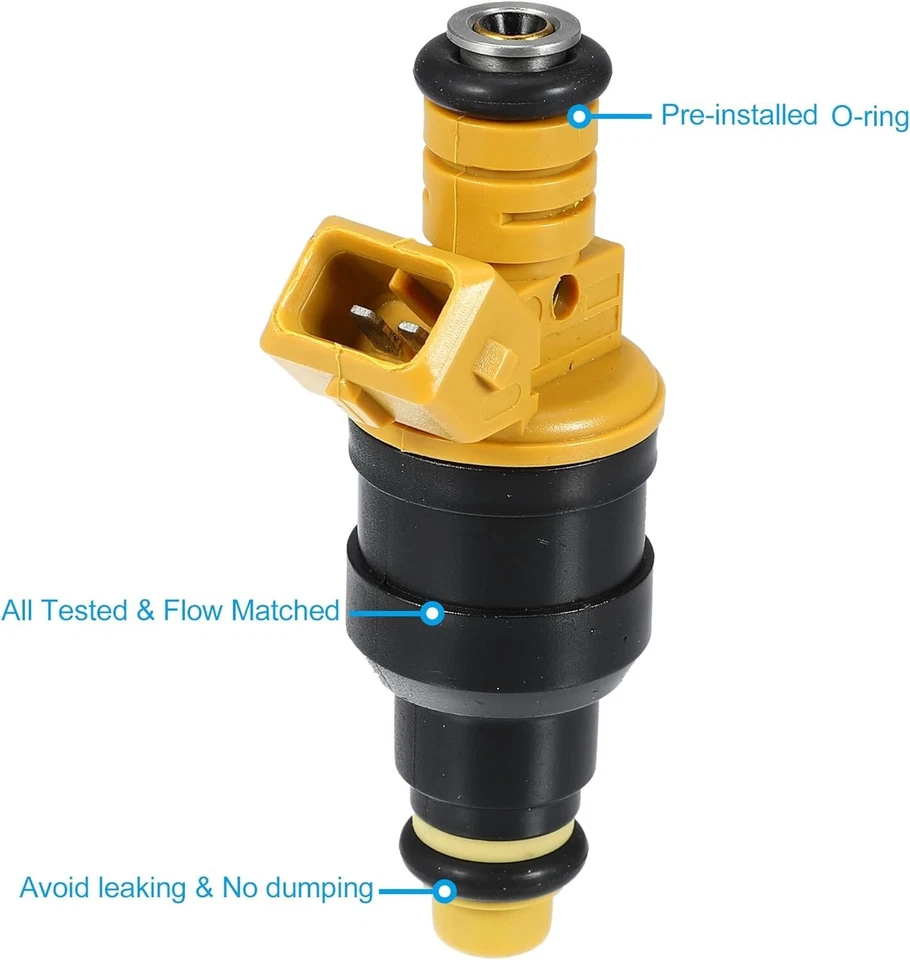 X8 NEW OEM GENUINE BOSCH Fuel Injectors 1995-1996 Ford Bronco 5.8L V8 0280150718 - Image 4 of 4