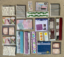 Creative Memories Mixed Lot - Paper Strips Journal Mats Stickers Stencils Lot 2