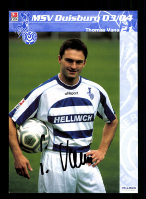 Thomas Vana autograph card MSV Duisburg 2003-04 original signed